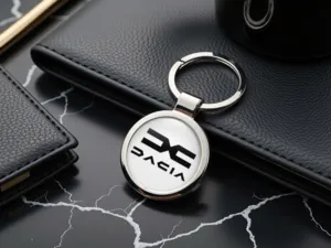 Dacia Porte-clés Femme Acier Inox Minimaliste